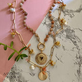 Sunstone Heart Necklace - Confía Collective