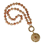 Sunstone Heart Necklace - Confía Collective