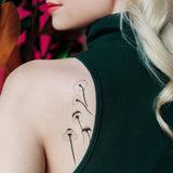 Mushrooms Temporary Tattoo Set