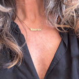 Taurus Zodiac Name Necklace - Confía Collective