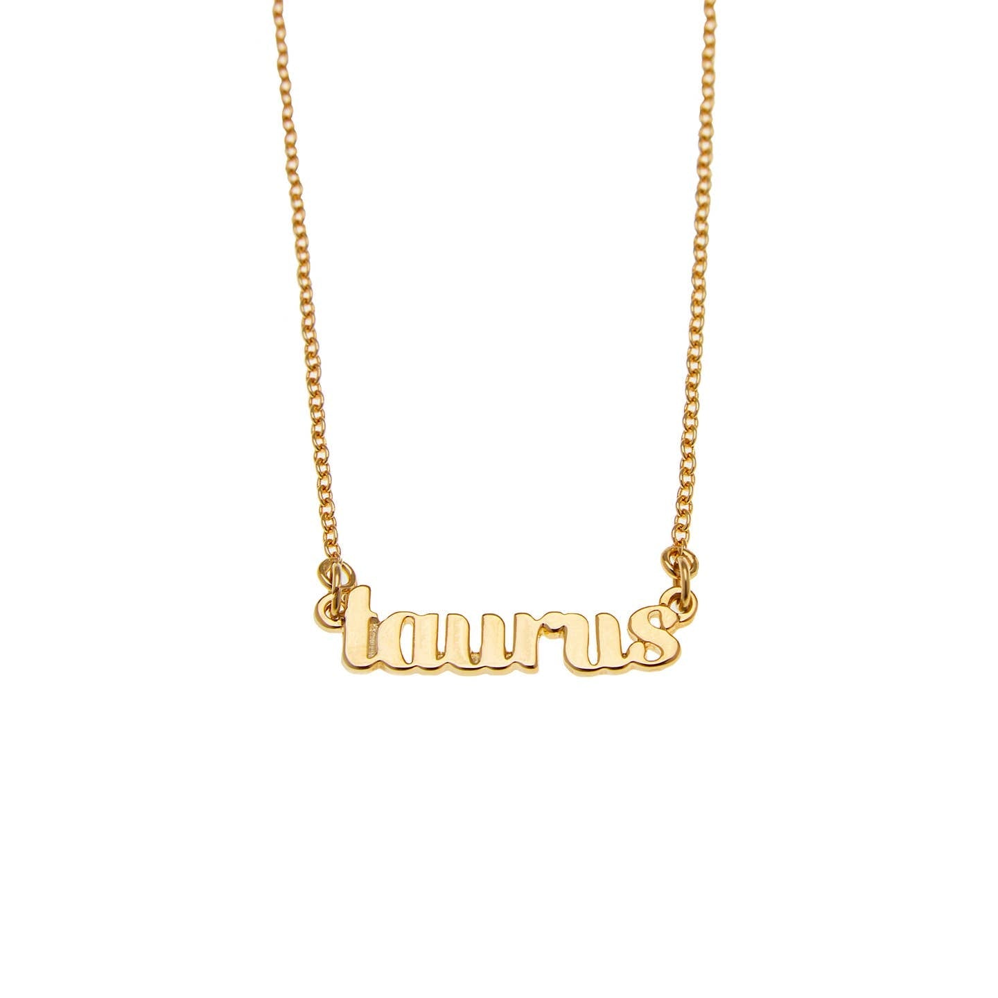 Taurus Zodiac Name Necklace - Confía Collective