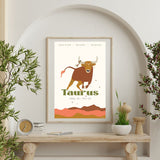 Taurus Zodiac Poster - Confía Collective