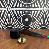 Teak + Tobacco Incense Cone in Tin - Confía Collective