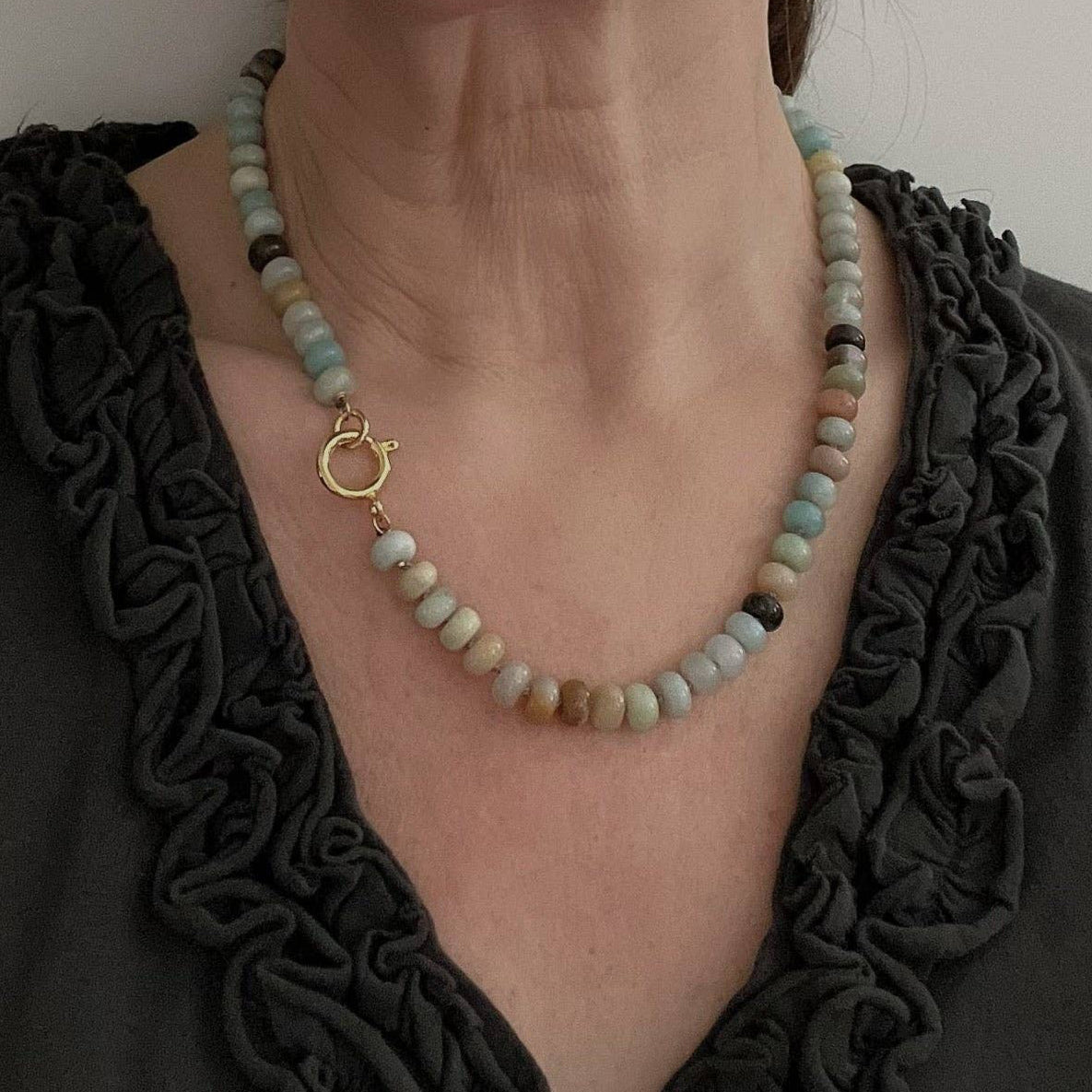 The Amazonite Hope Necklace - Confía Collective