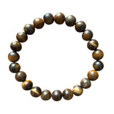 Tiger's Eye Crystal 8mm Bead Bracelet - Confía Collective