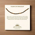 Tiger's Eye Dainty Gemstone Adjustable Bracelet - Confía Collective