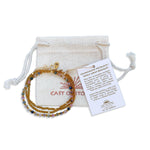 Tourmaline Crystal Gemstone Necklace/Triple Bead Bracelet - Confía Collective