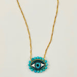 Turquoise Lucky Eye Necklace - Confía Collective