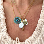 Turquoise Lucky Eye Necklace - Confía Collective