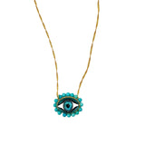 Turquoise Lucky Eye Necklace - Confía Collective