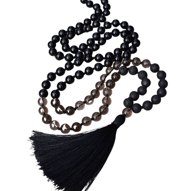 Good Vibes Only 108 Bead Mala Necklace