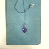 Violet Light Amethyst Crystal Pendulum - Confía Collective