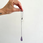 Violet Light Amethyst Crystal Pendulum - Confía Collective