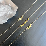 Virgo Zodiac Name Necklace - Confía Collective