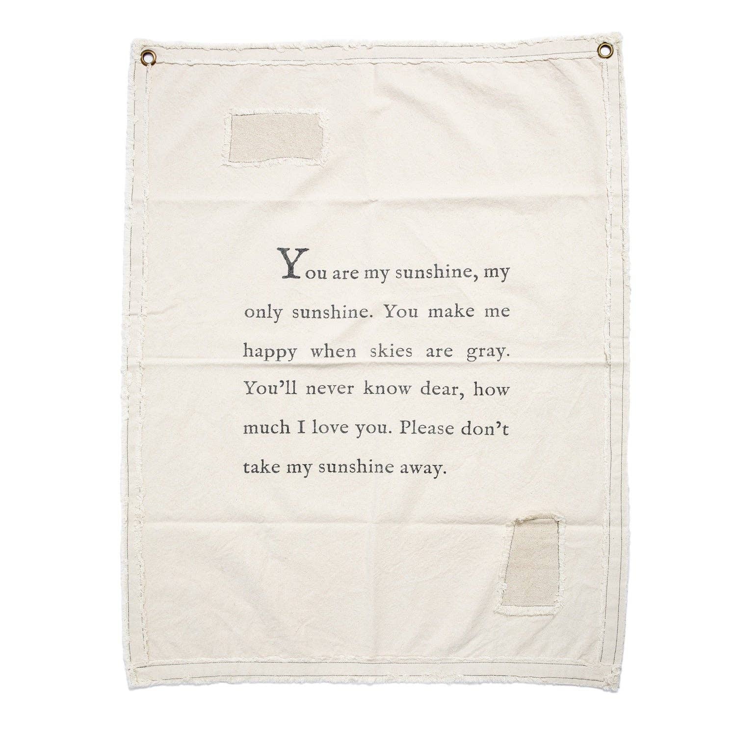 You Are My Sunshine Canvas Wall Tarp - Confía Collective