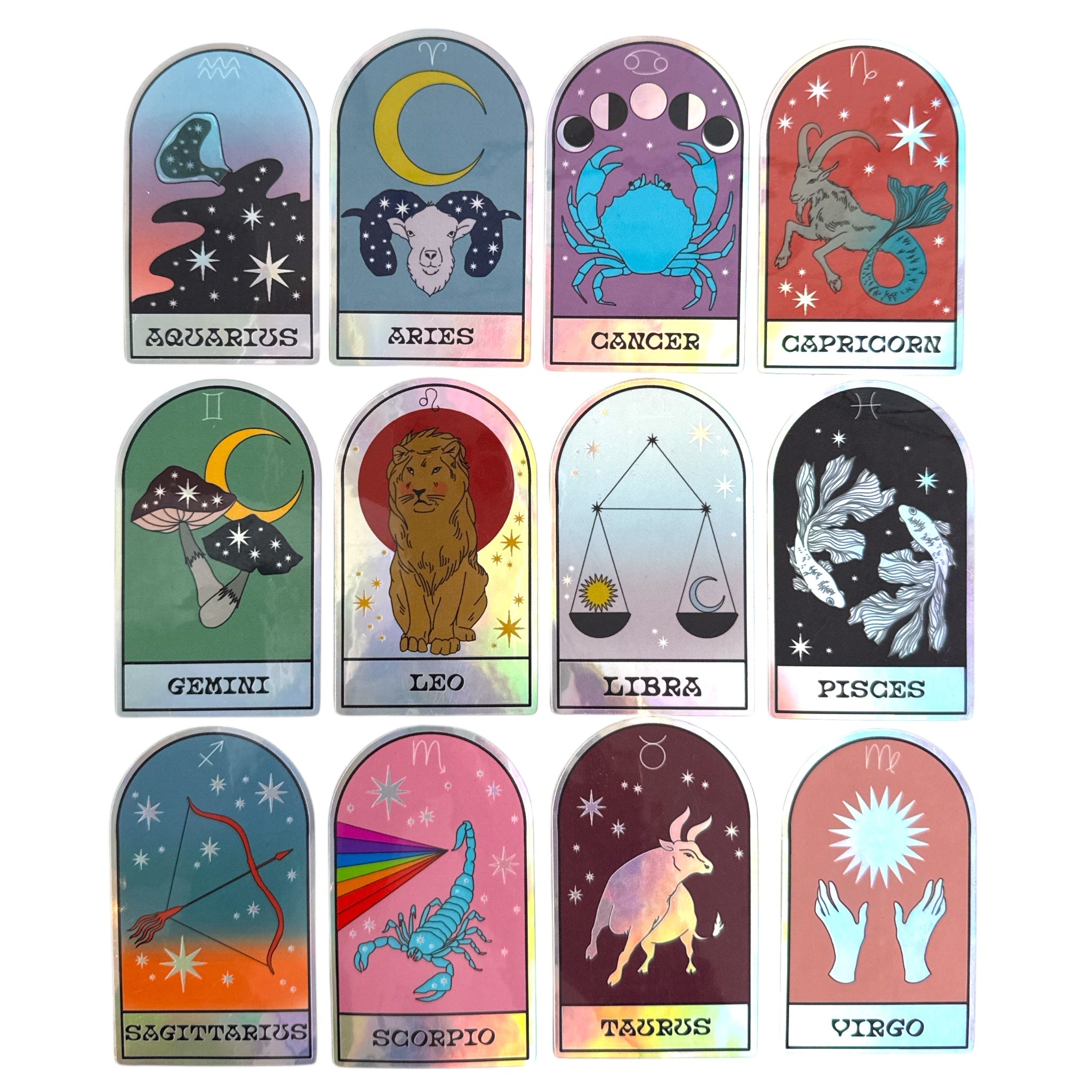 Zodiac Holographic Sticker - Confía Collective