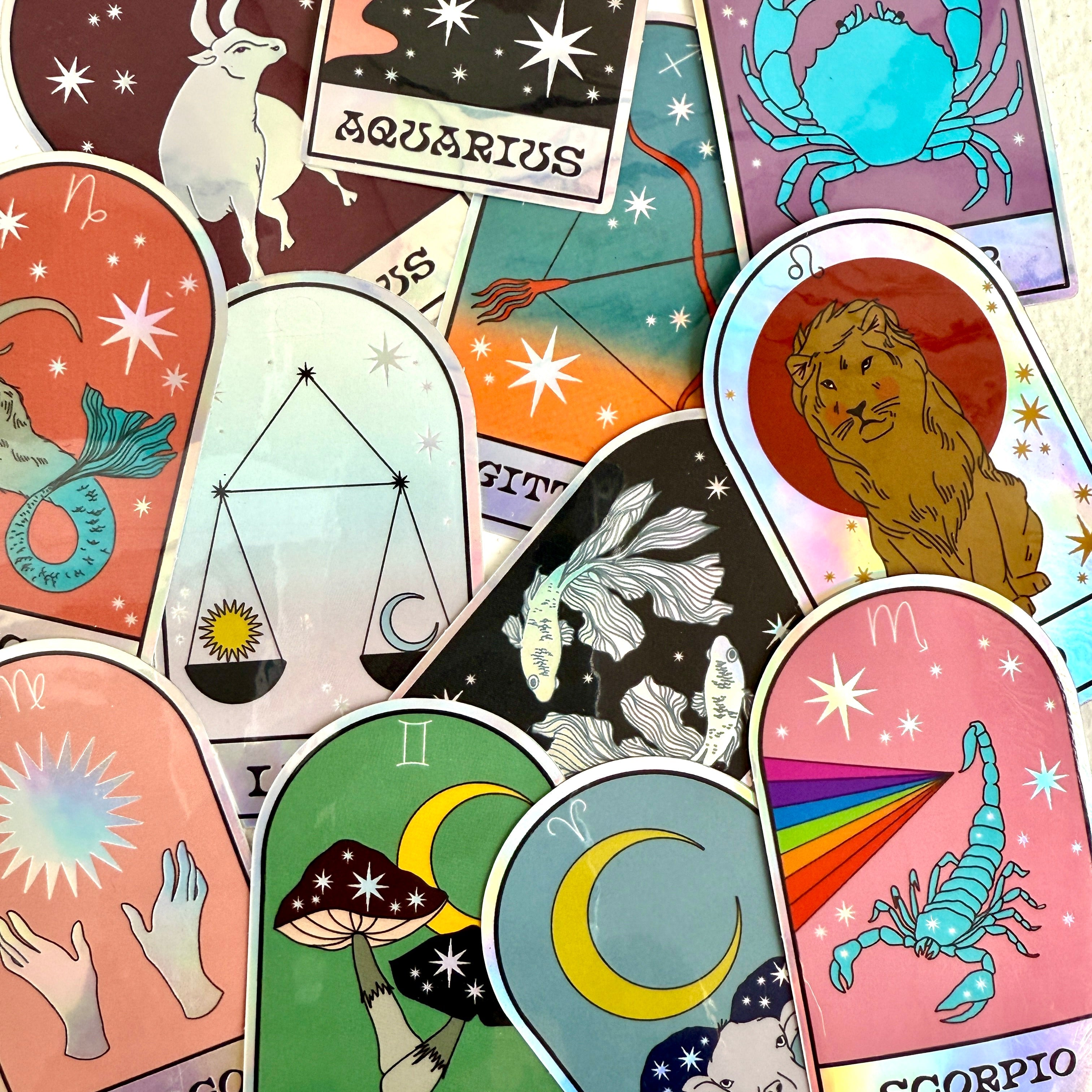 Zodiac Holographic Sticker - Confía Collective