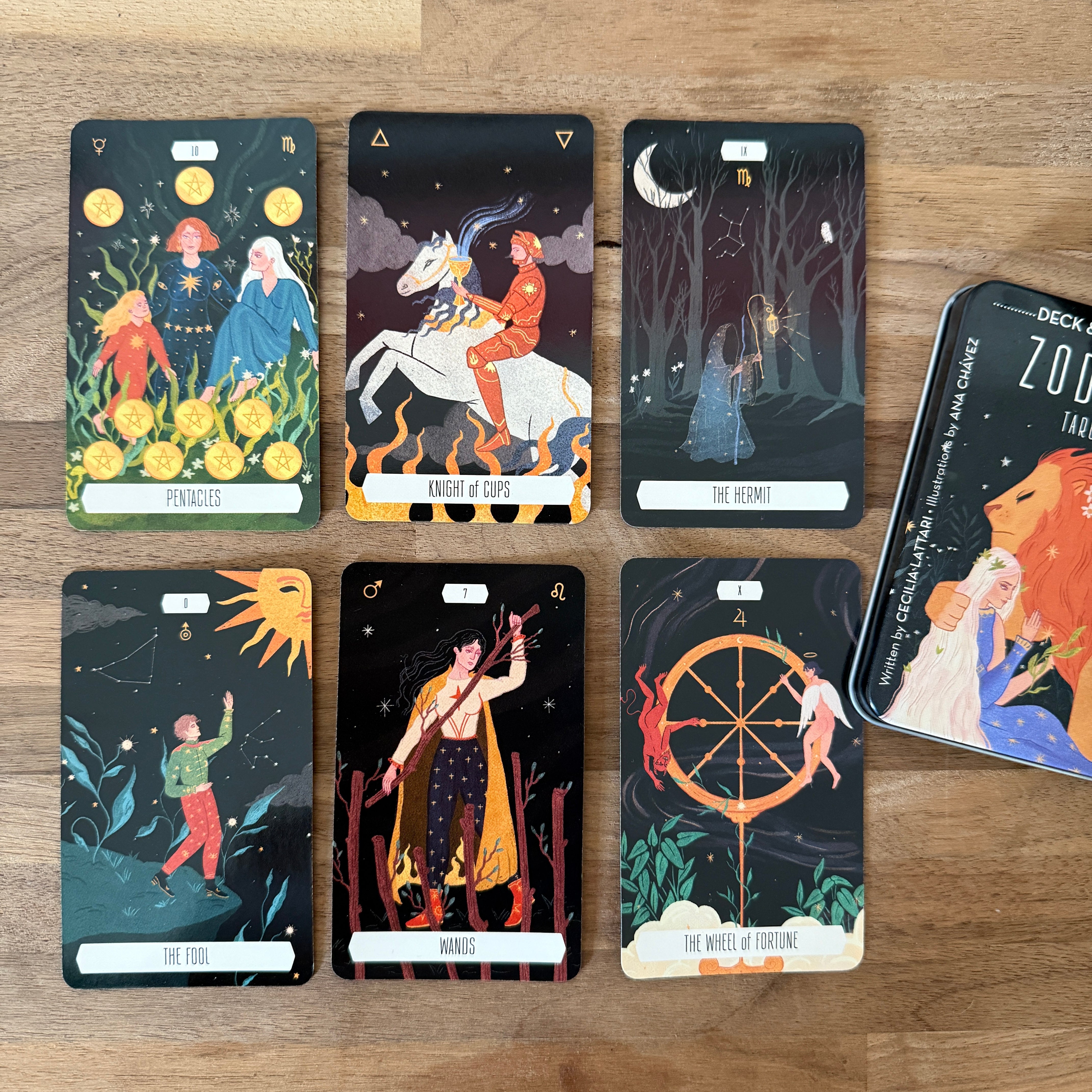 Zodiac Tarot Pocket Deck and Guidebook - Confía Collective