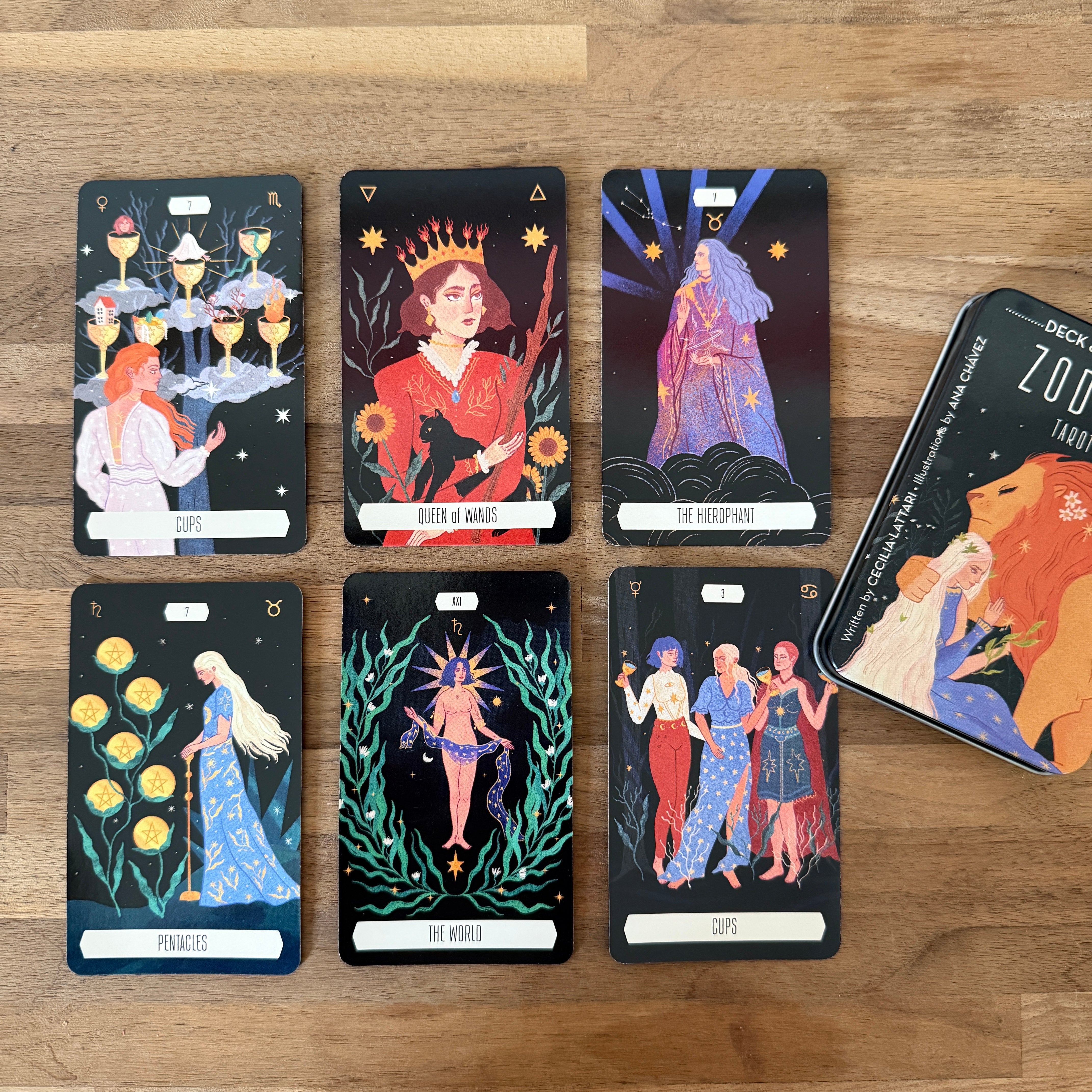 Zodiac Tarot Pocket Deck and Guidebook - Confía Collective