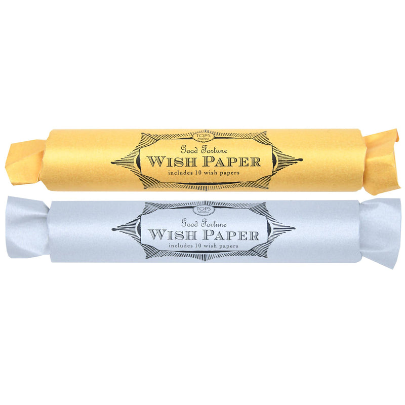 Gold and Silver Wish Paper