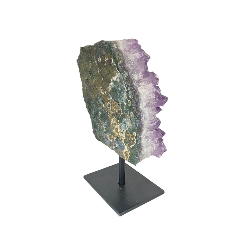 Amethyst Druzy Crystal Cluster on Stand