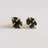 Gemstone Crystal Stud Prong Earrings