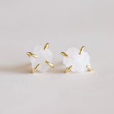 Gemstone Crystal Stud Prong Earrings