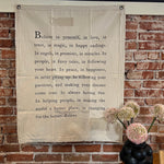 Believe in Yourself Wall Tarp