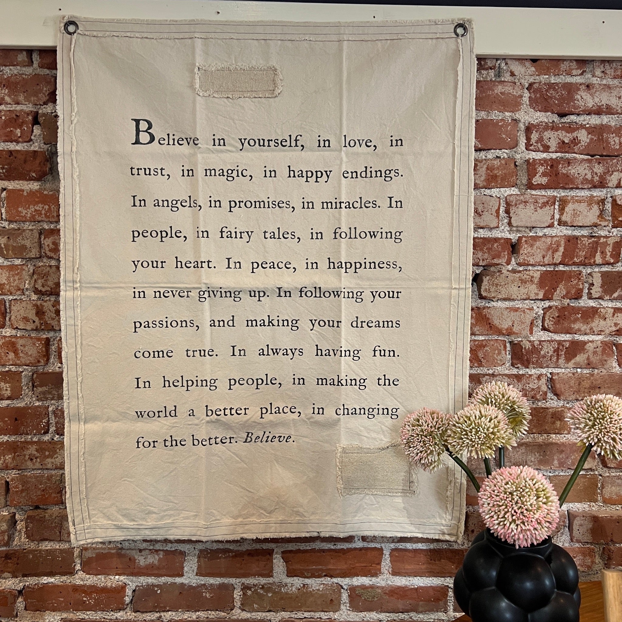 Believe in Yourself Wall Tarp