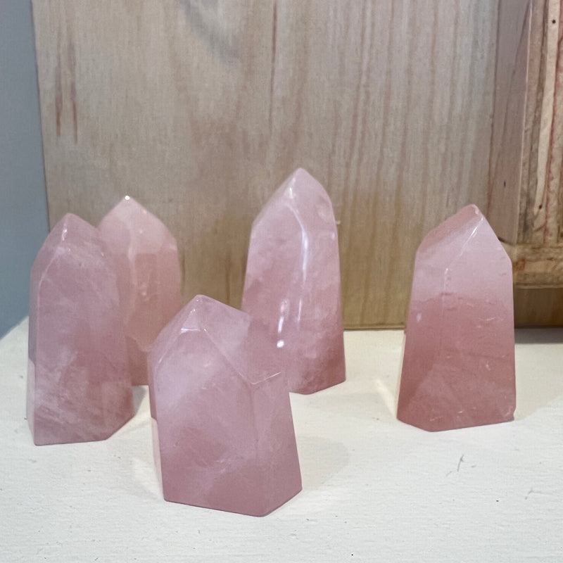 Mini Rose Quartz Tower