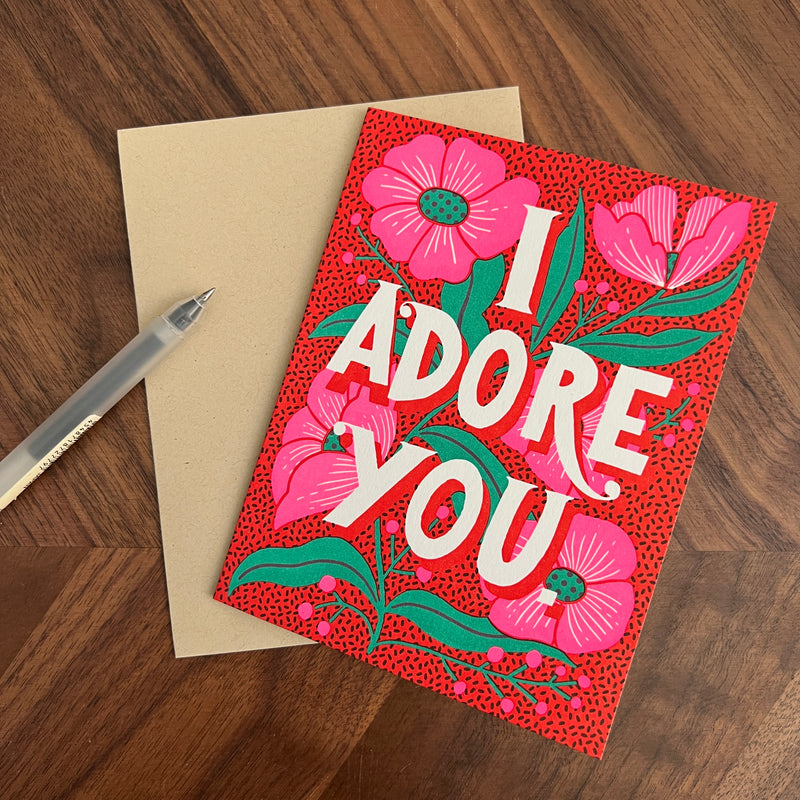 I Adore You Greeting Card