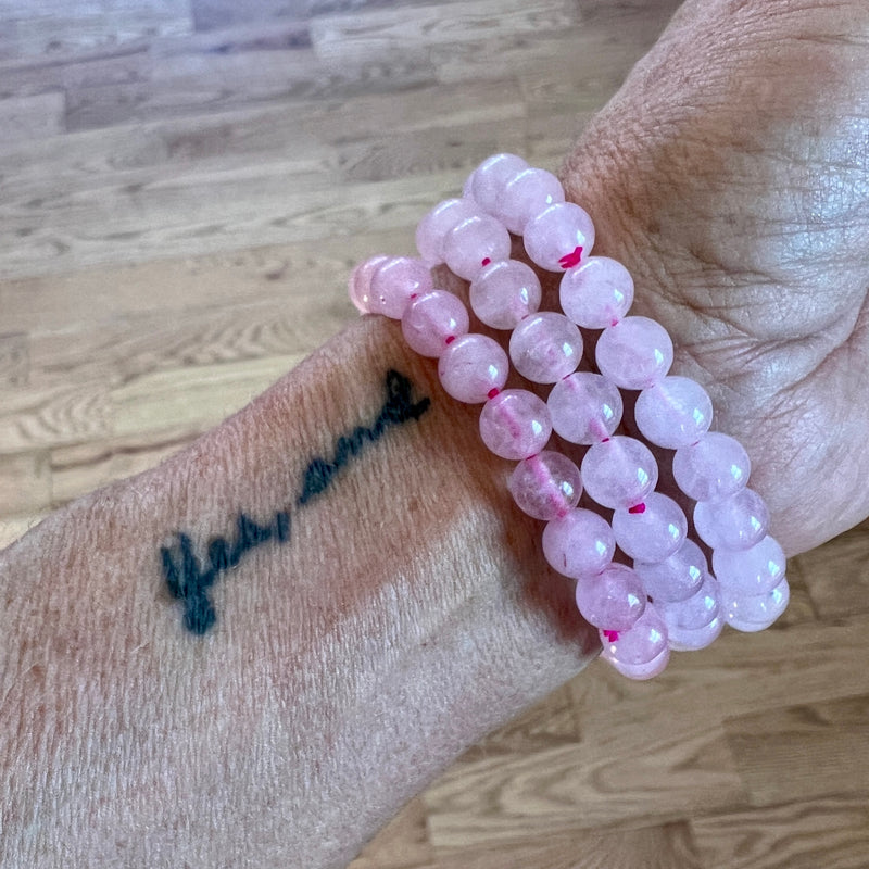 Rose Quartz Crystal Gemstone Bracelet