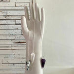 Tap into your intuition with a 12 facet crystal pendulum on a dainty 9" silver chain.  A dowsing pendulum is an object suspended by a cord or chain, used for obtaining information which the normal senses are unable to access on a conscious level.