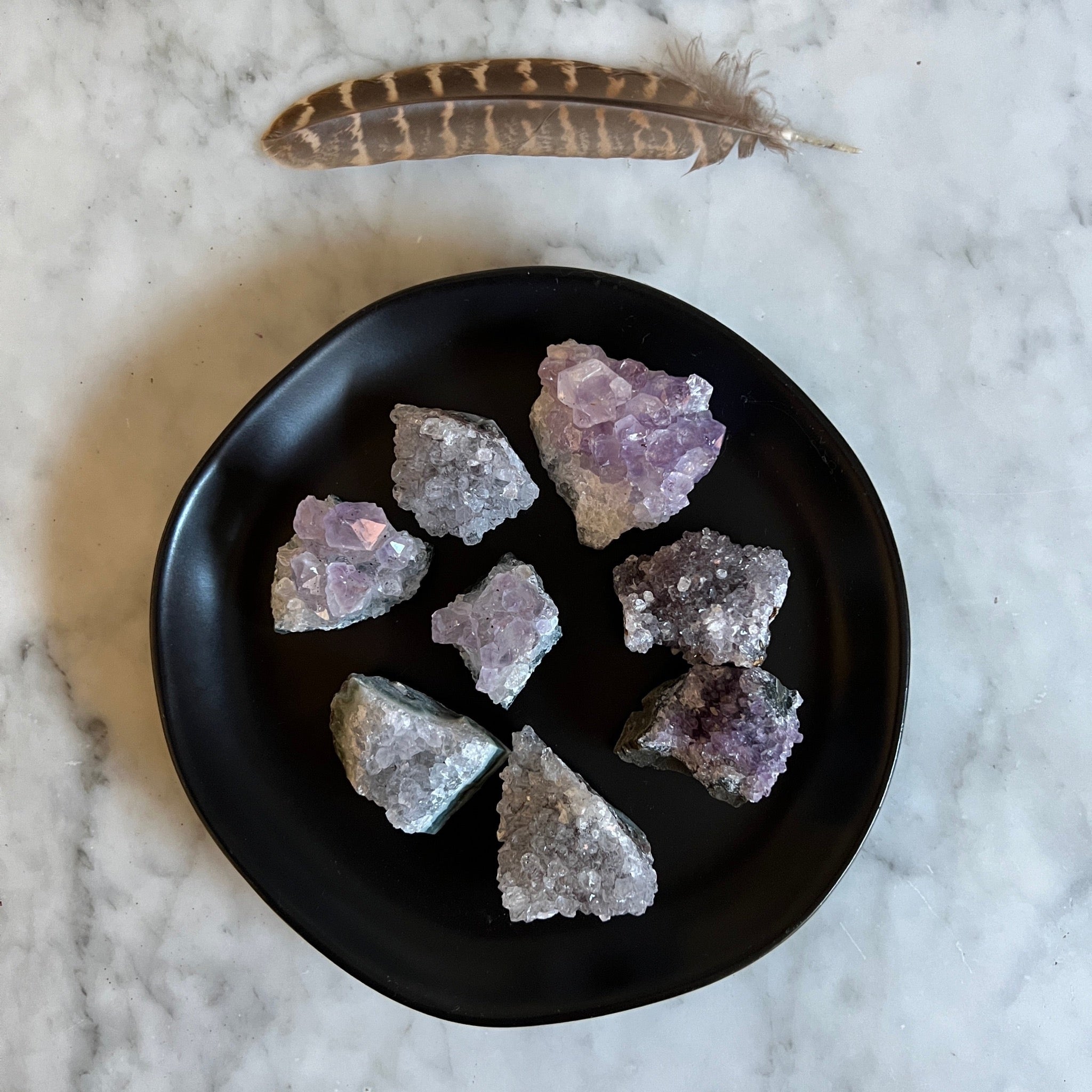 Amethyst is a stone of positive transformation releasing negative emotions and damaging beliefs. 