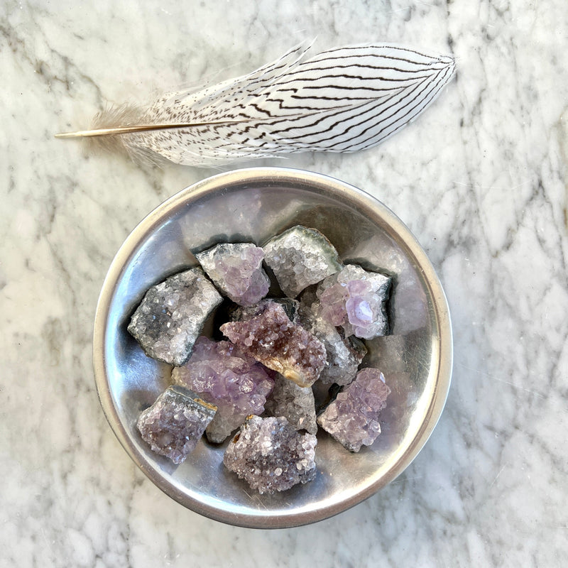 Amethyst is a stone of positive transformation releasing negative emotions and damaging beliefs. 