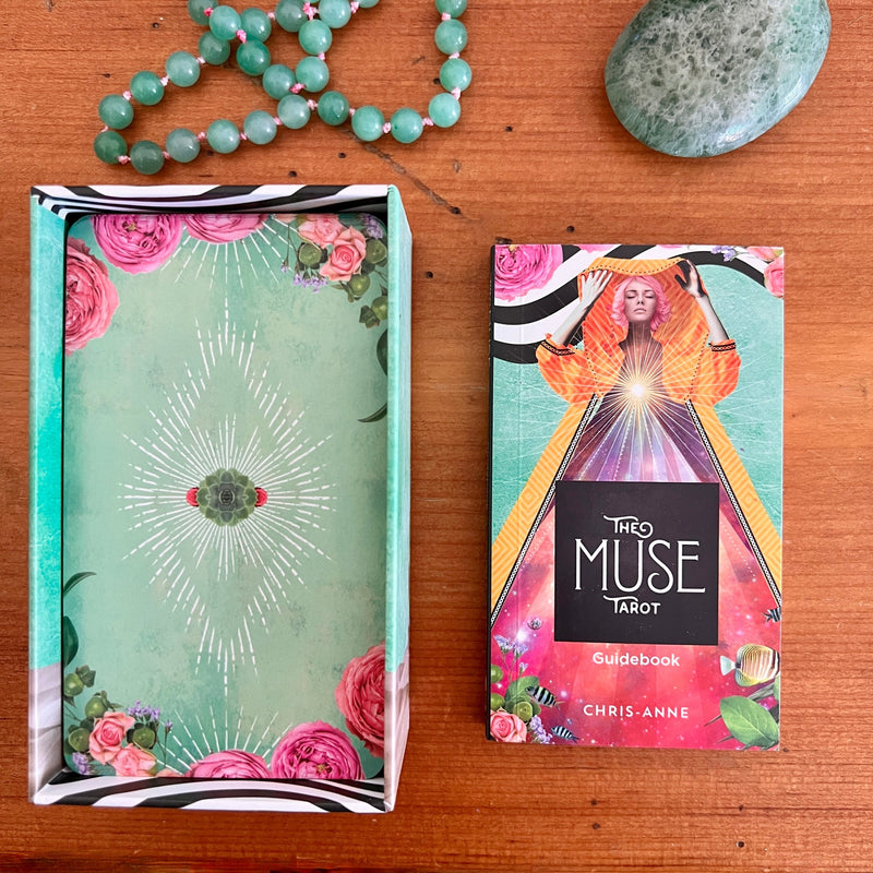 Expect magic, exploration, and inspiration with The Muse Tarot Deck & Guidebook.