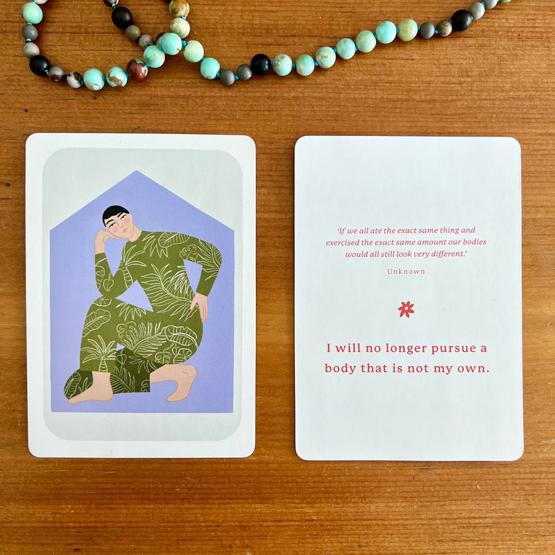 The Body Gratitude illustrated deck of cards helps you to truly celebrate all the ways your body is amazing. 