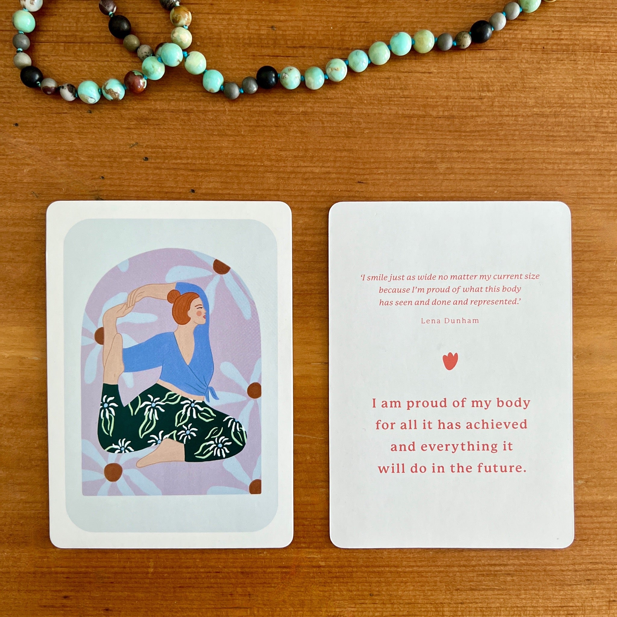 The Body Gratitude illustrated deck of cards helps you to truly celebrate all the ways your body is amazing. 