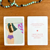 The Body Gratitude illustrated deck of cards helps you to truly celebrate all the ways your body is amazing. 