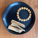 Pure Palo Santo Beads to wear as an Energy Detox Bracelet, no burning necessary!