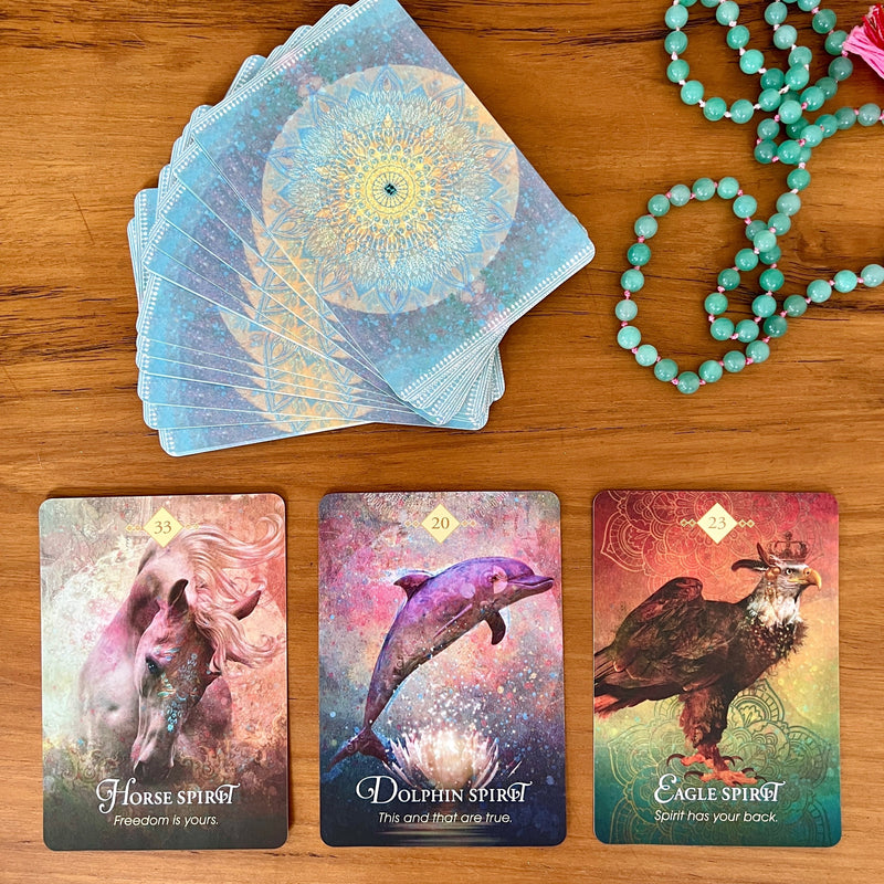 Represented in the 68 cards of this beautifully illustrated Spirit Animal Oracle card deck and guidebook are the Higher Spirits of different animals, insects, fish, and birds.