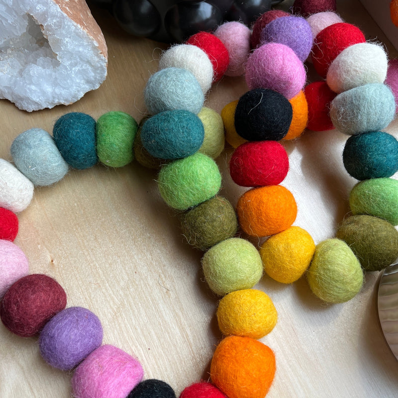 Colorful Ball Felt Garland