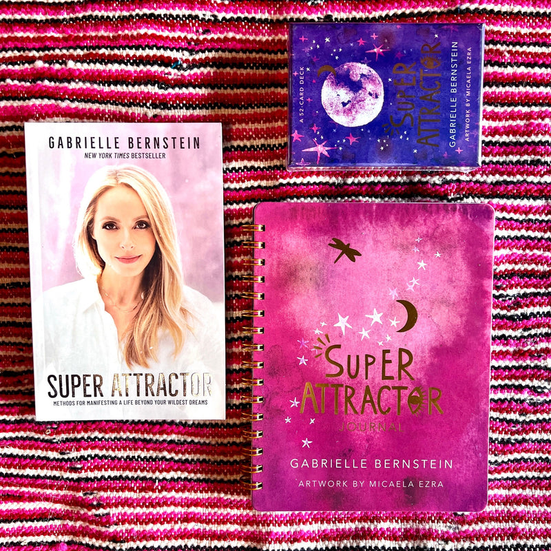 Super Attractor book, deck, and journal
