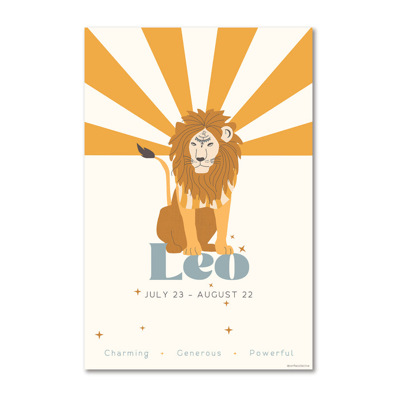 Leo Zodiac Poster