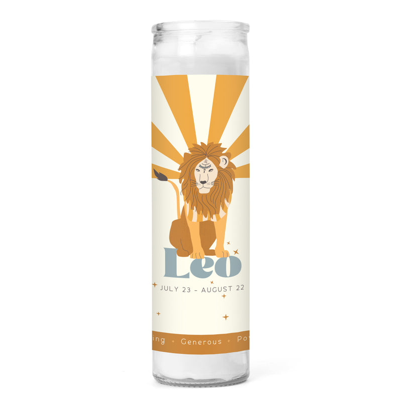 Leo Prayer Candle