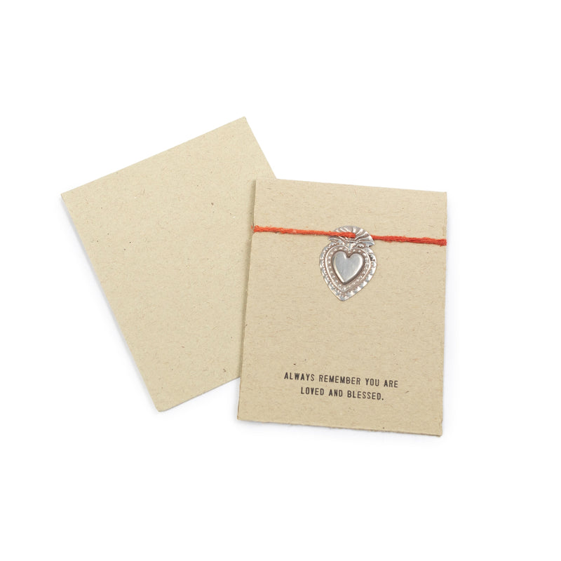 Always Remember You Are Loved and Blessed milagro heart card