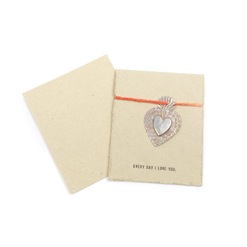 Every Day I Love You milagro heart card
