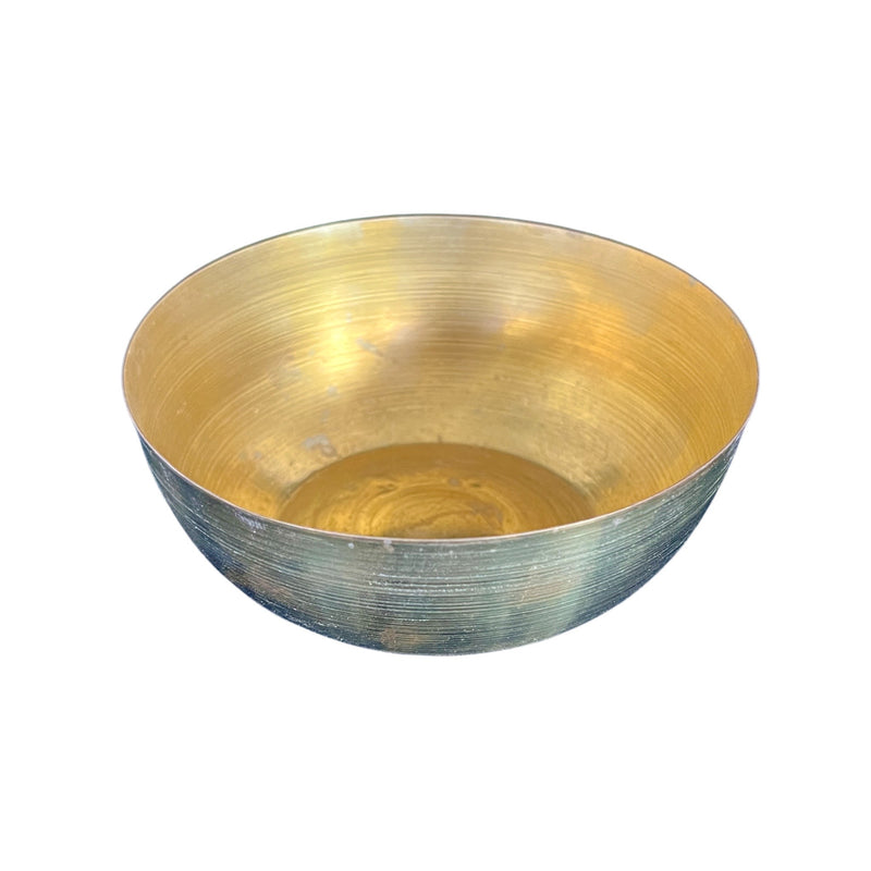 Gold brass bowl perfect for holding crystals or keepsakes.  Imported from Marrakech, Morocco