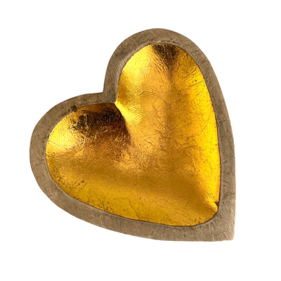 Love is front and center with this mango wood heart bowl.