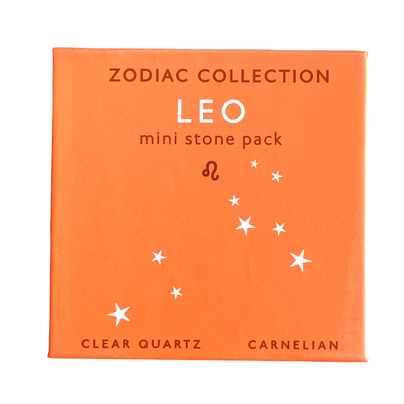 The mini stones in this Leo mini stone pack have been curated to support the attributes of powerful Leo. 